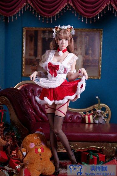 [香草喵露露] NO.066 圣诞红白场景素材
