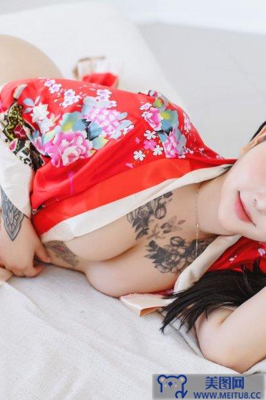 [SaintPhotoLife] Boyeon Vol.07 Leopard & Red Kimono