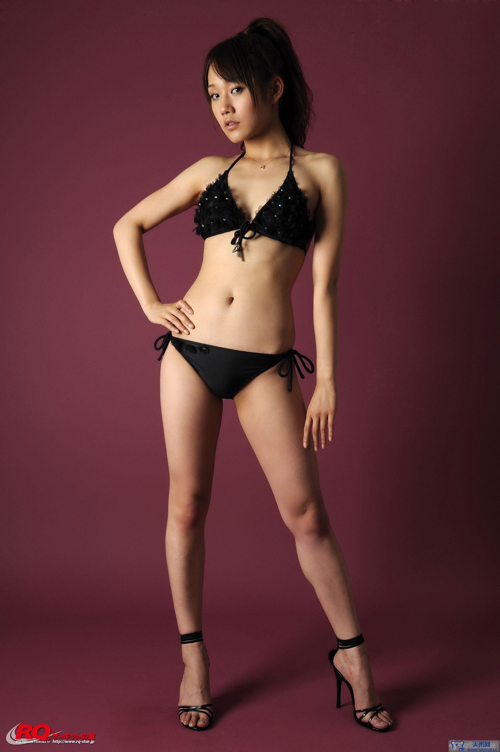 [RQ-STAR美女] NO.00126 Reina Fuchiwaki 淵脇レイナ Swim Suits - Black