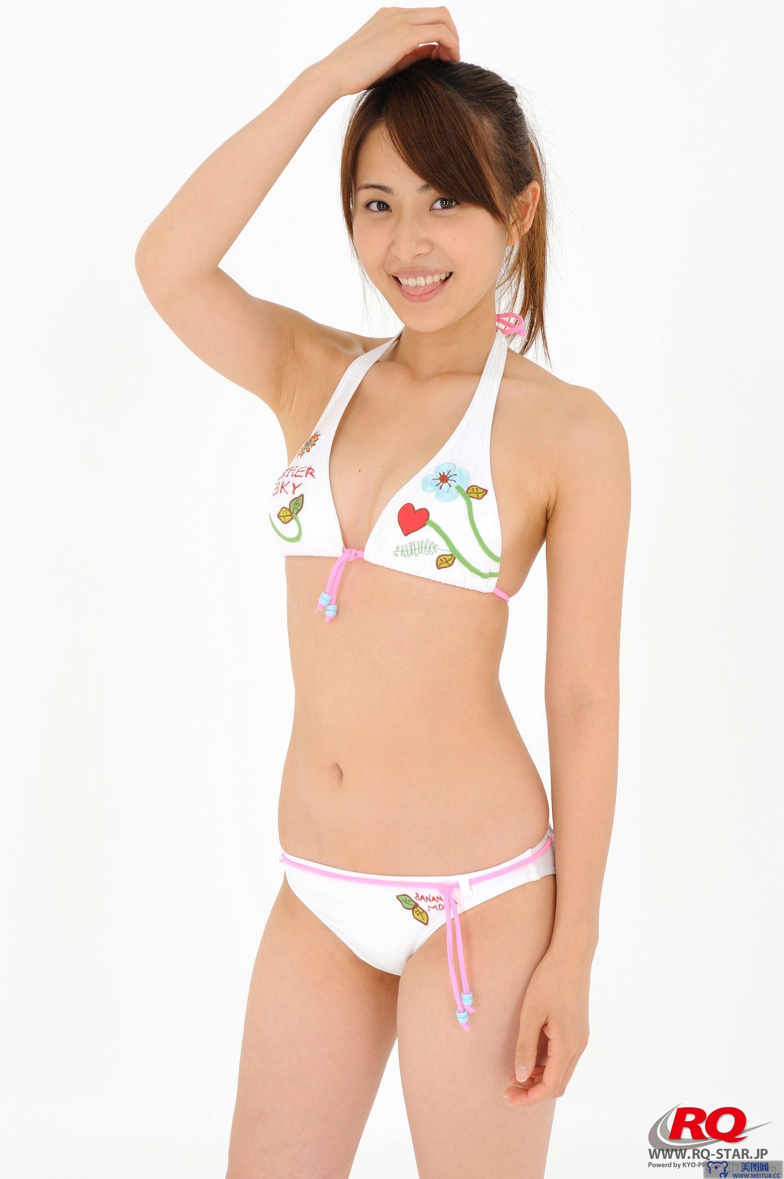 [RQ-STAR美女] NO.0044 Rena Sawai h凝鍍粕 Swim Suits - White