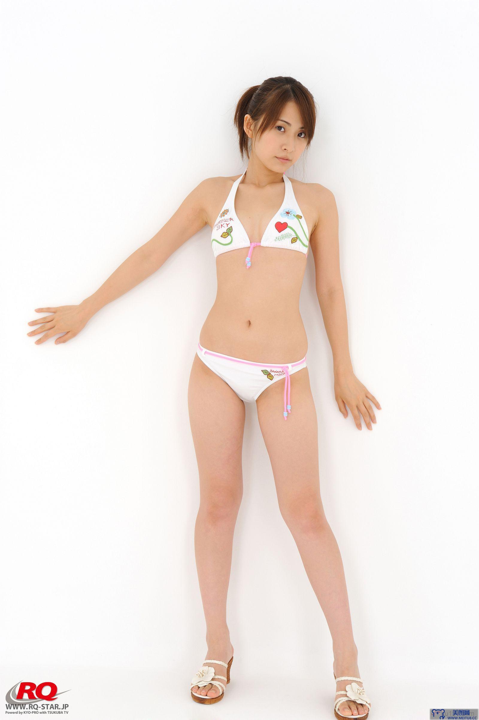 [RQ-STAR美女] NO.0044 Rena Sawai h凝鍍粕 Swim Suits - White