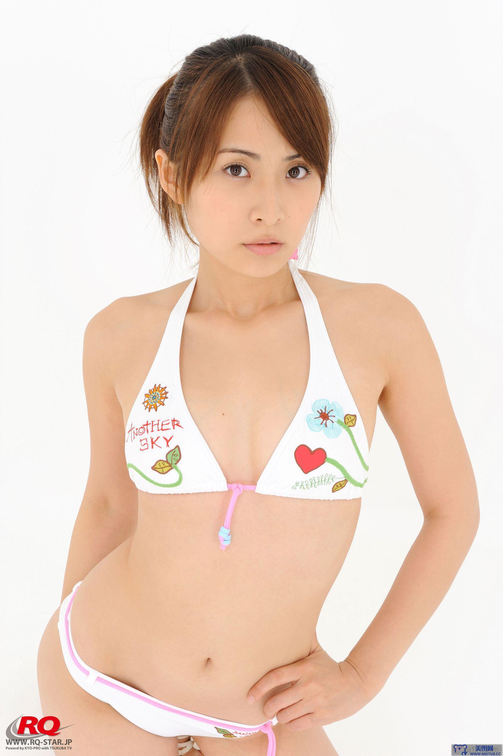 [RQ-STAR美女] NO.0044 Rena Sawai h凝鍍粕 Swim Suits - White