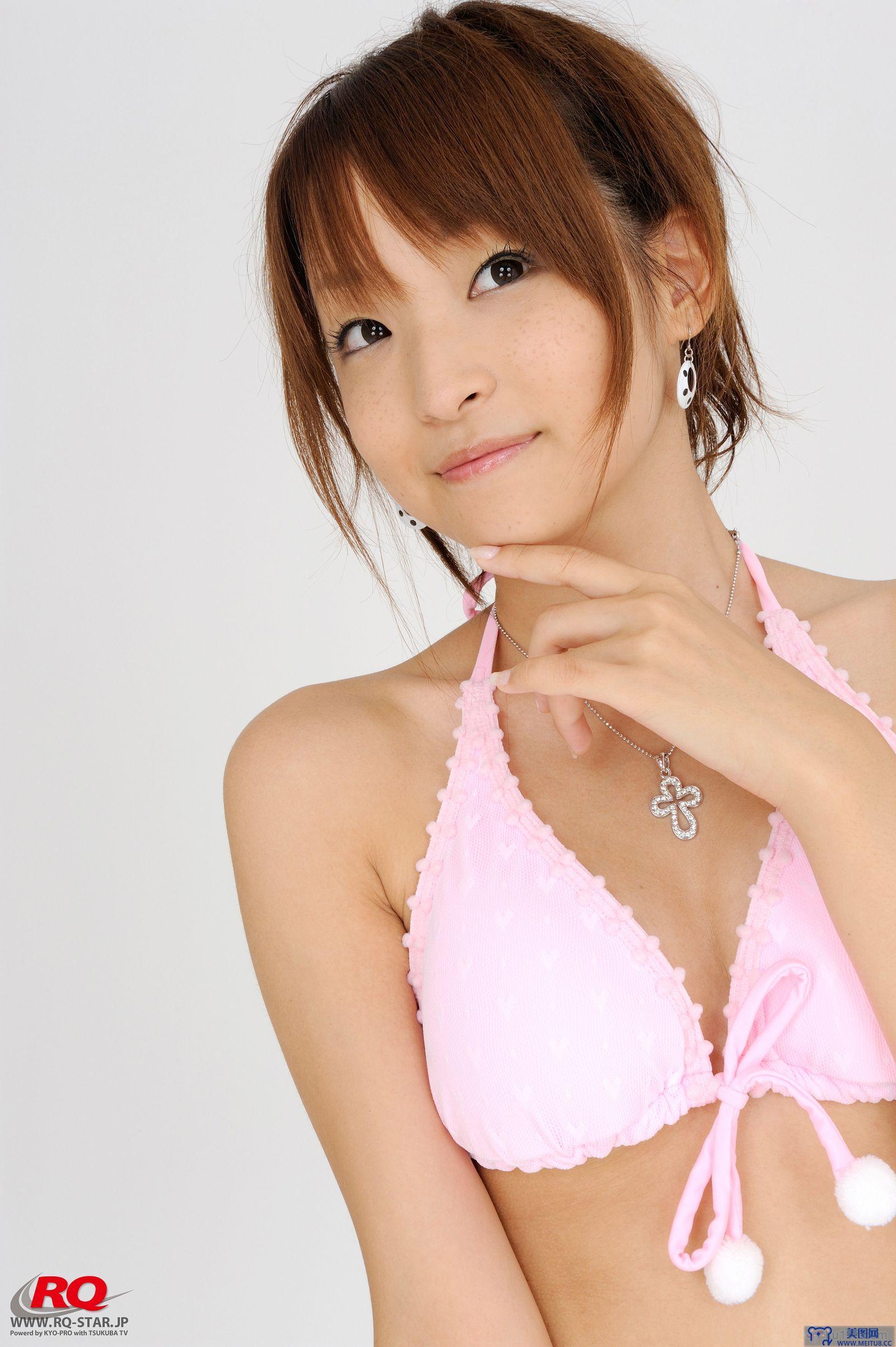 [RQ-STAR美女] NO.0075 Aoki Mio 青木未央 Swim Suits - White