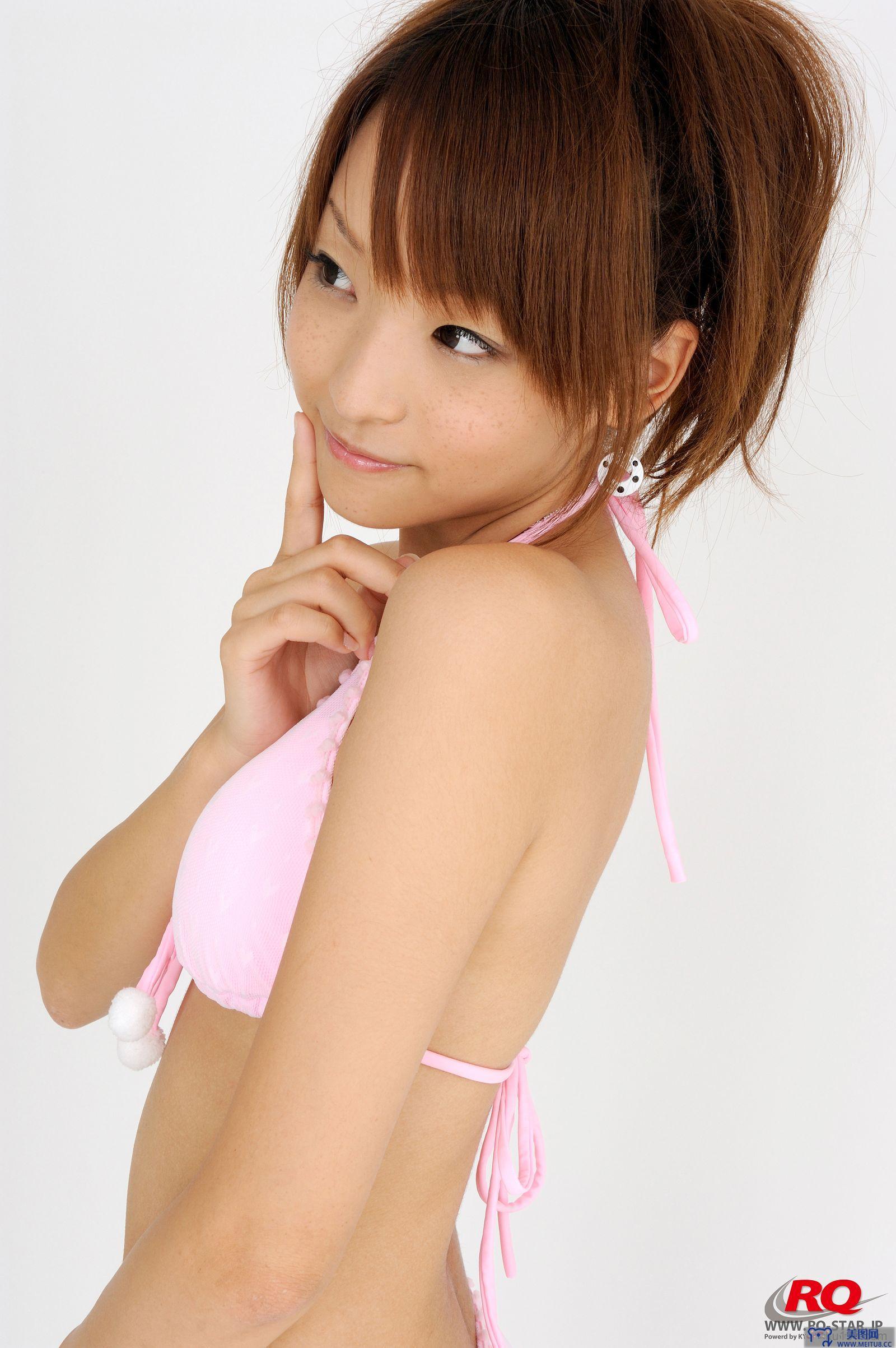 [RQ-STAR美女] NO.0075 Aoki Mio 青木未央 Swim Suits - White