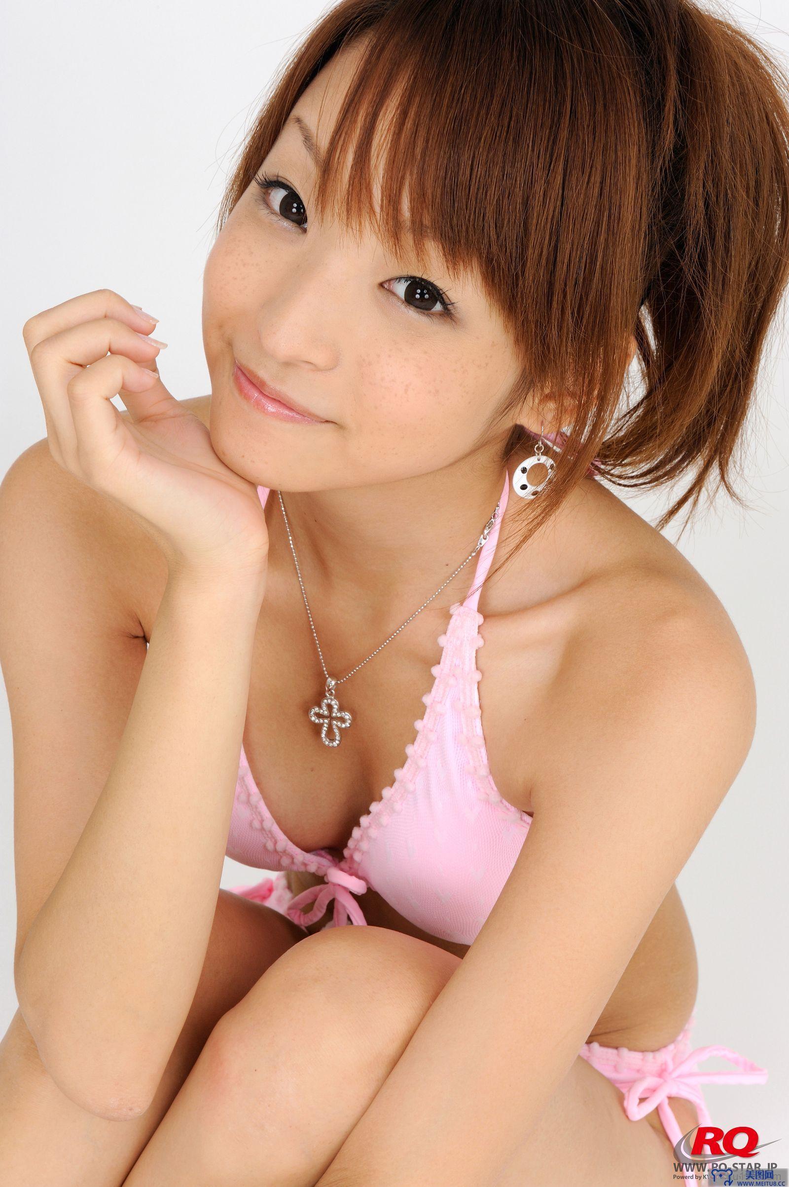 [RQ-STAR美女] NO.0075 Aoki Mio 青木未央 Swim Suits - White