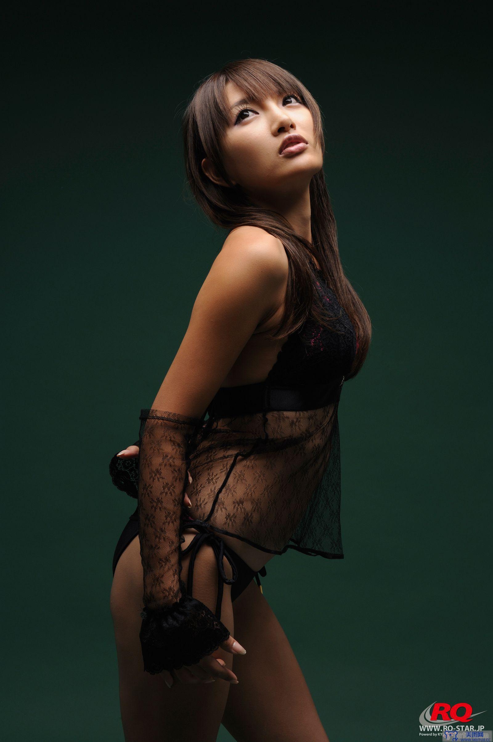 [RQ-STAR美女] NO.0079 Chie Yamauchi 山內智恵 Swim Suits - Black