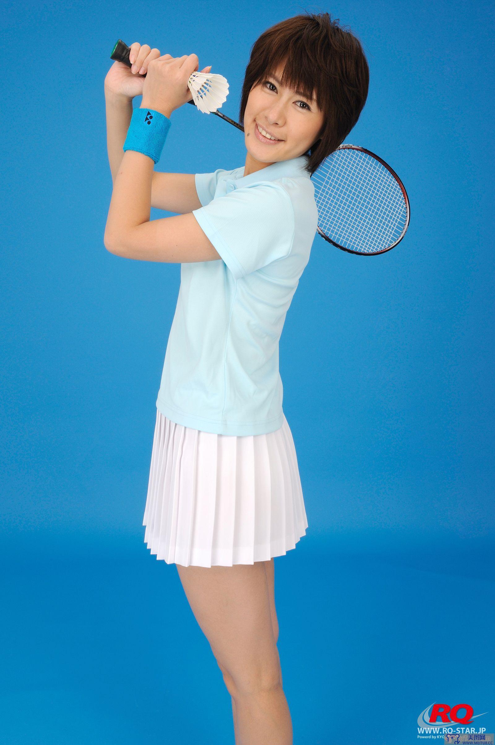 [RQ-STAR美女] NO.0081 Akiko Fujihara 藤原明子 Badminton Wear