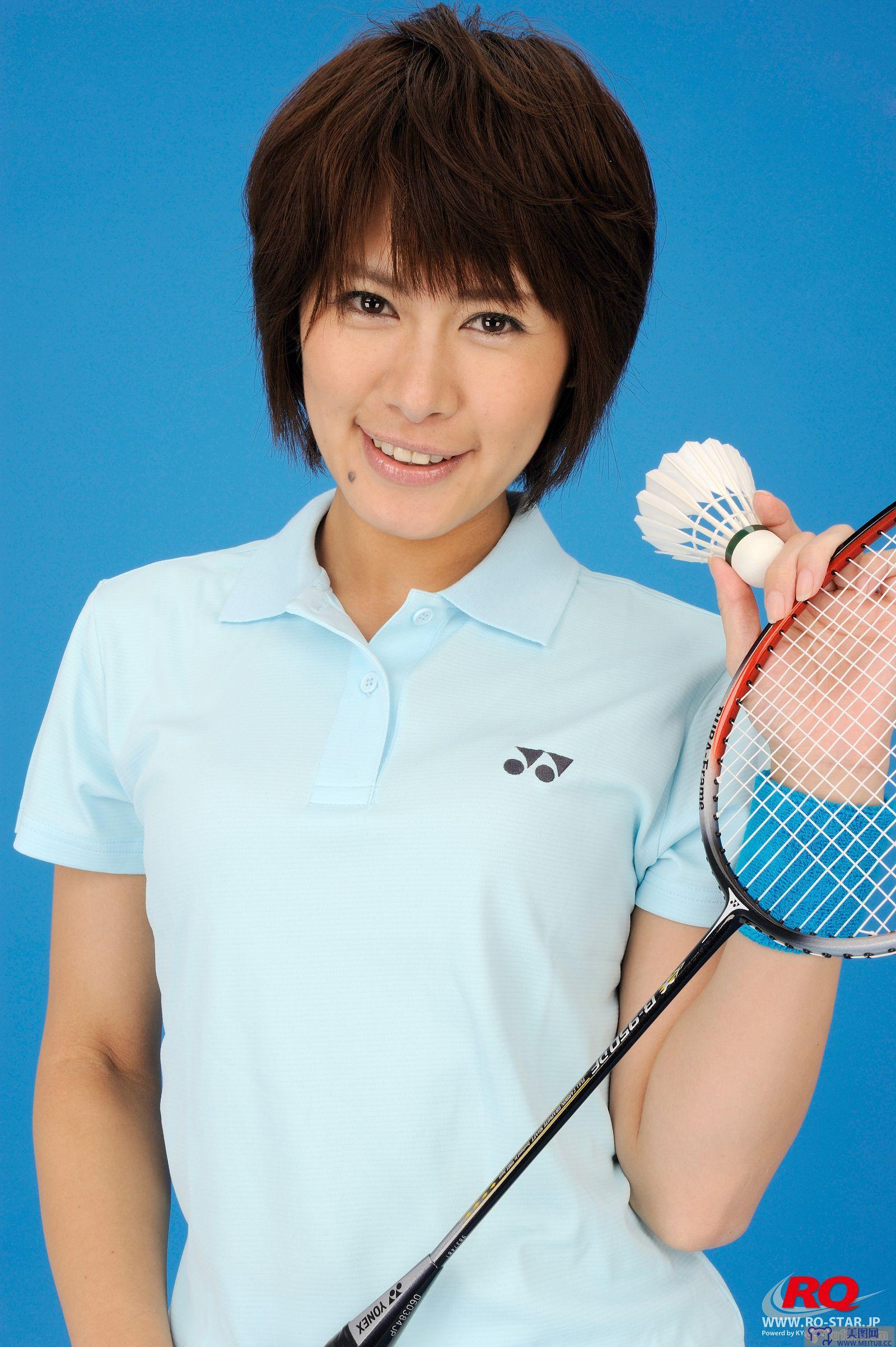 [RQ-STAR美女] NO.0081 Akiko Fujihara 藤原明子 Badminton Wear