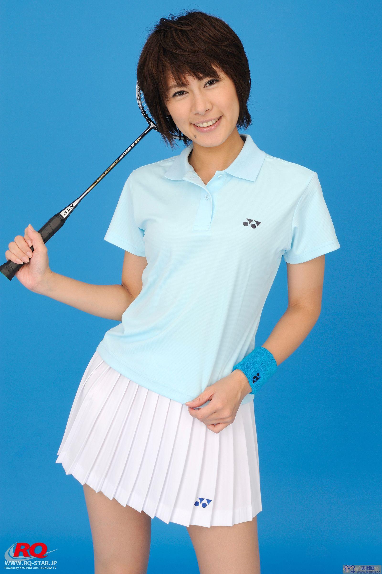 [RQ-STAR美女] NO.0081 Akiko Fujihara 藤原明子 Badminton Wear