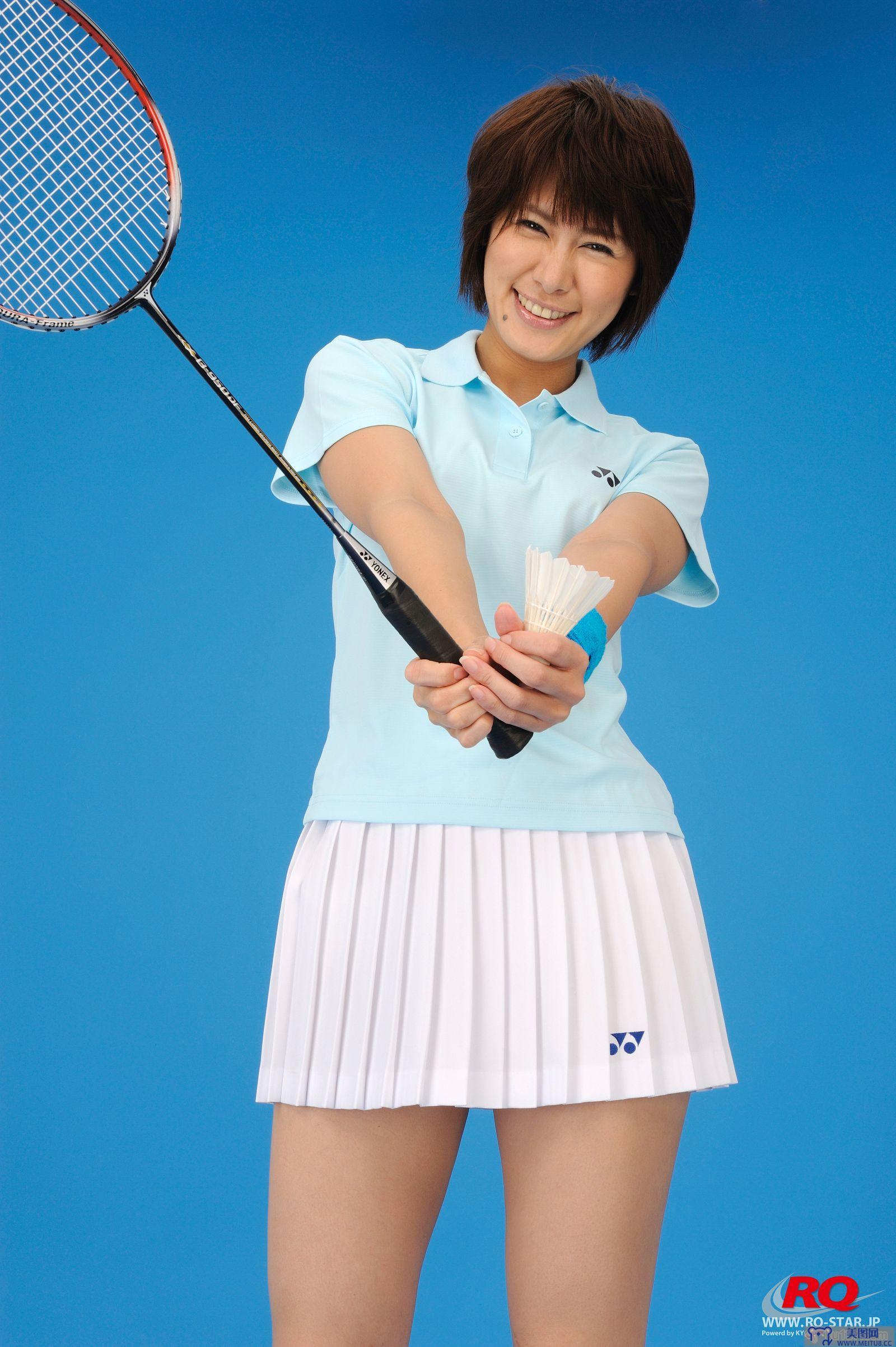 [RQ-STAR美女] NO.0081 Akiko Fujihara 藤原明子 Badminton Wear