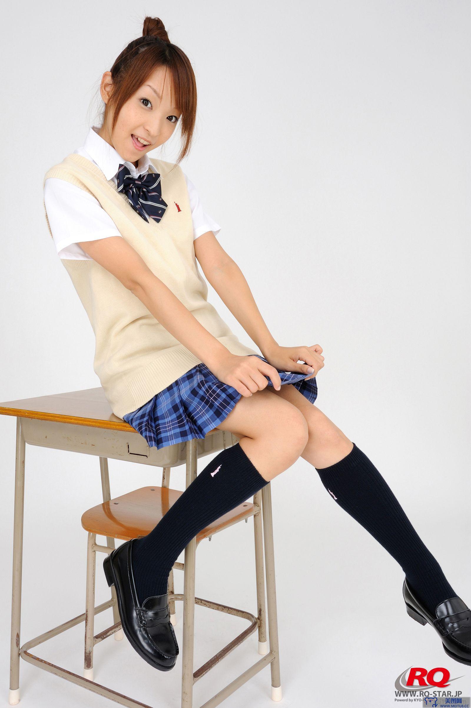 [RQ-STAR美女] NO.0097 Mio Aoki 青木未央 Student Style