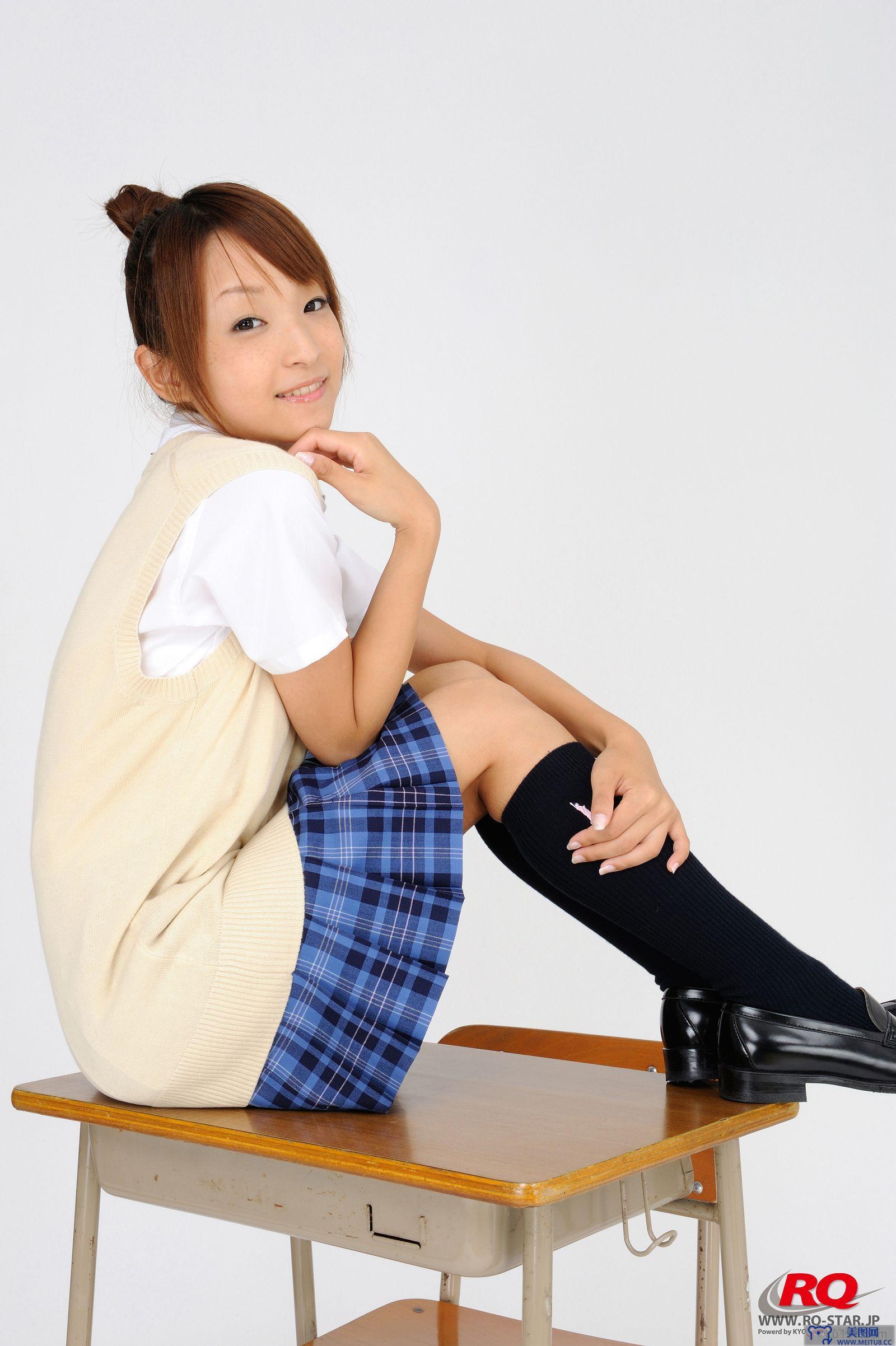 [RQ-STAR美女] NO.0097 Mio Aoki 青木未央 Student Style