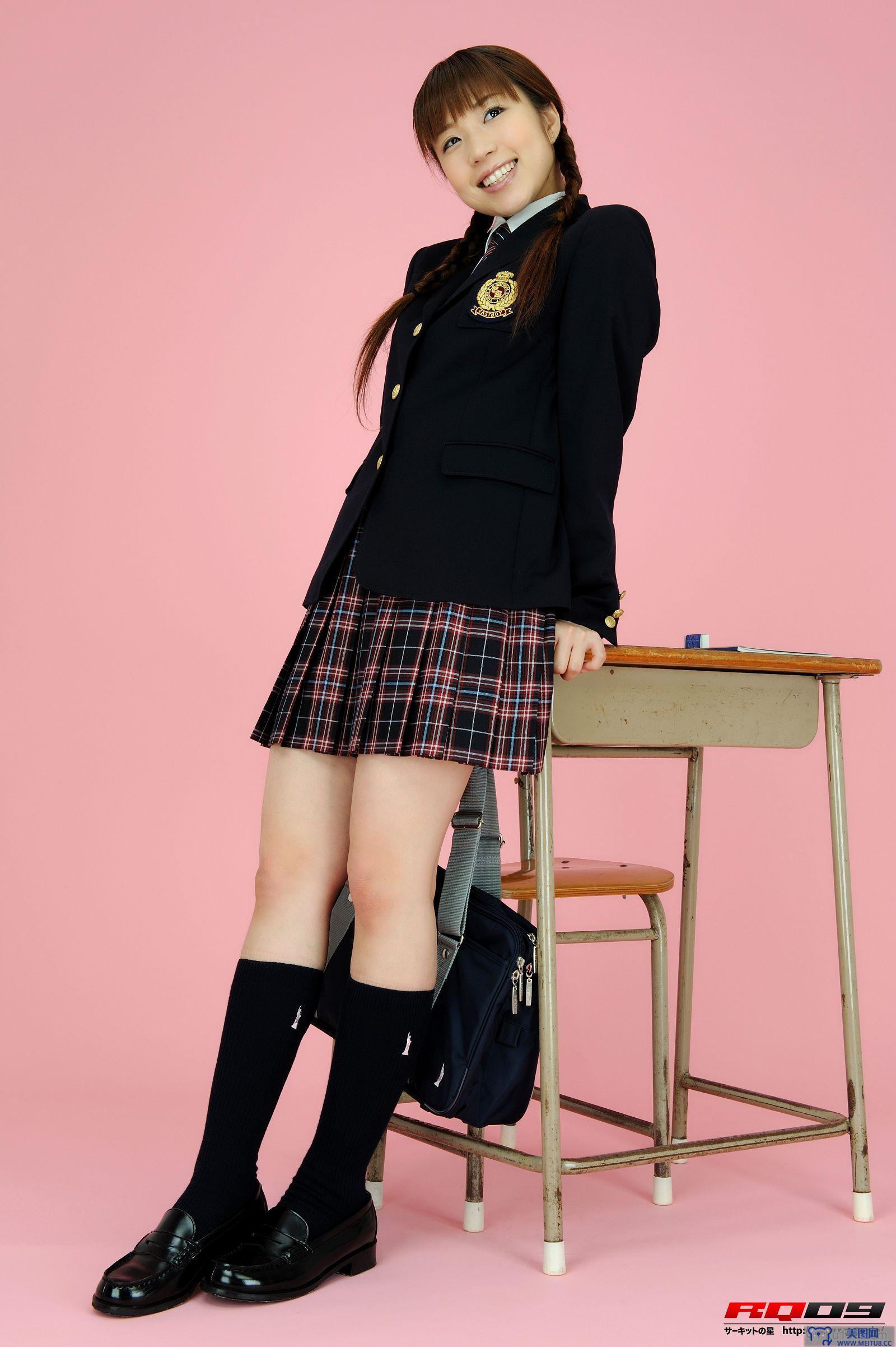 [RQ-STAR美女] NO.0163 Yuko Momokawa 桃川祐子 Student Style