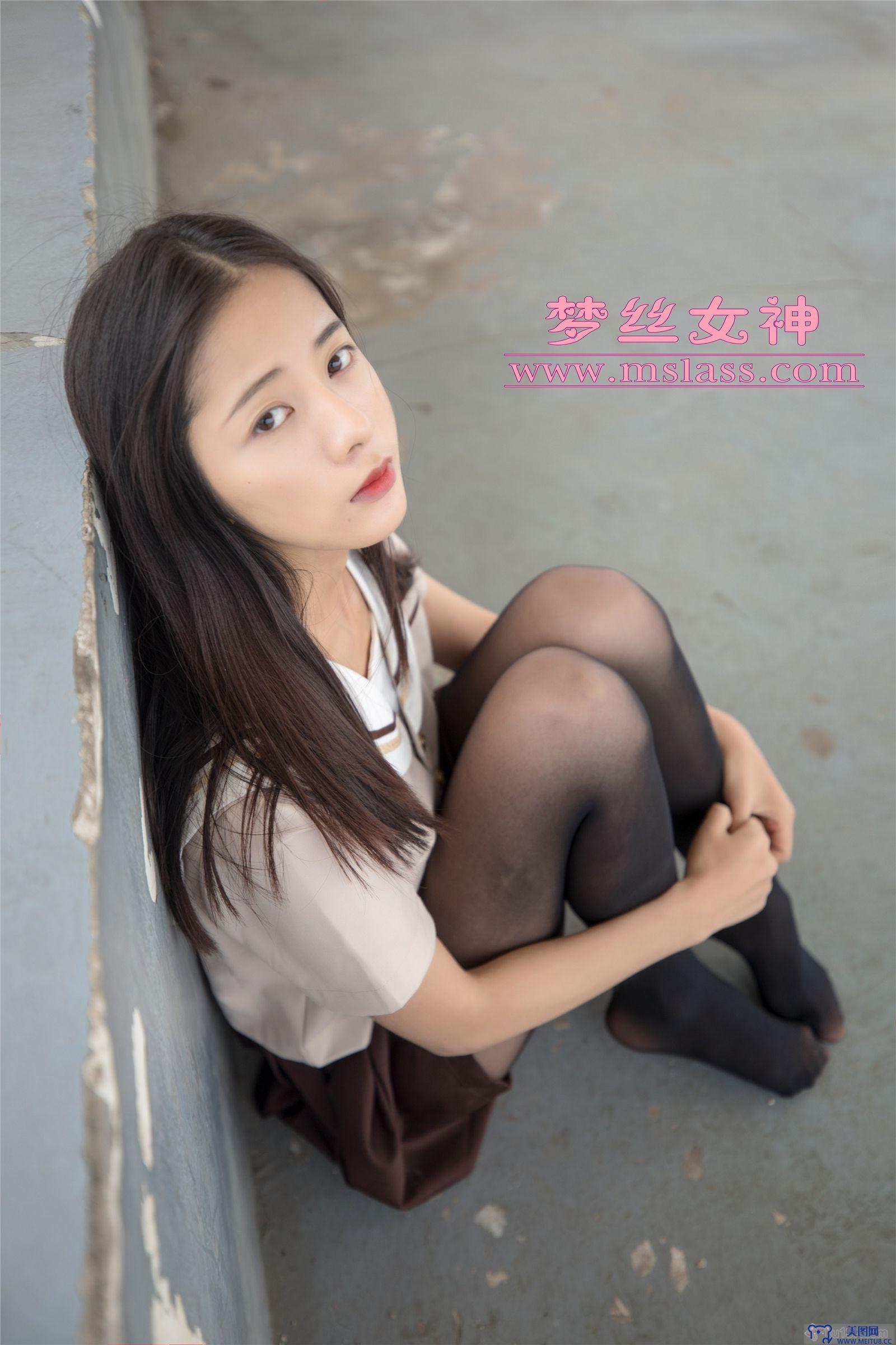 MSLASS梦丝女神 - 雪馨 学院的JK黑丝_袜