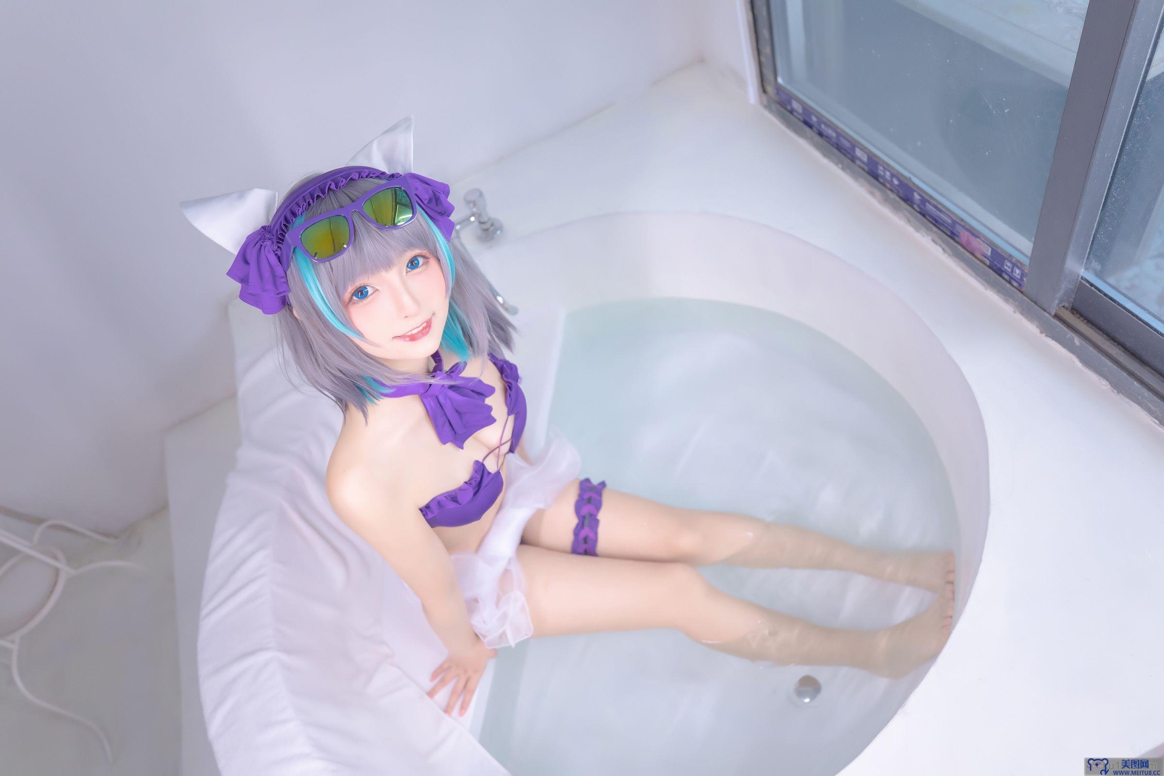 [神楽坂真冬] NO.085 绝对企画-柴郡cos《纯色庭院》