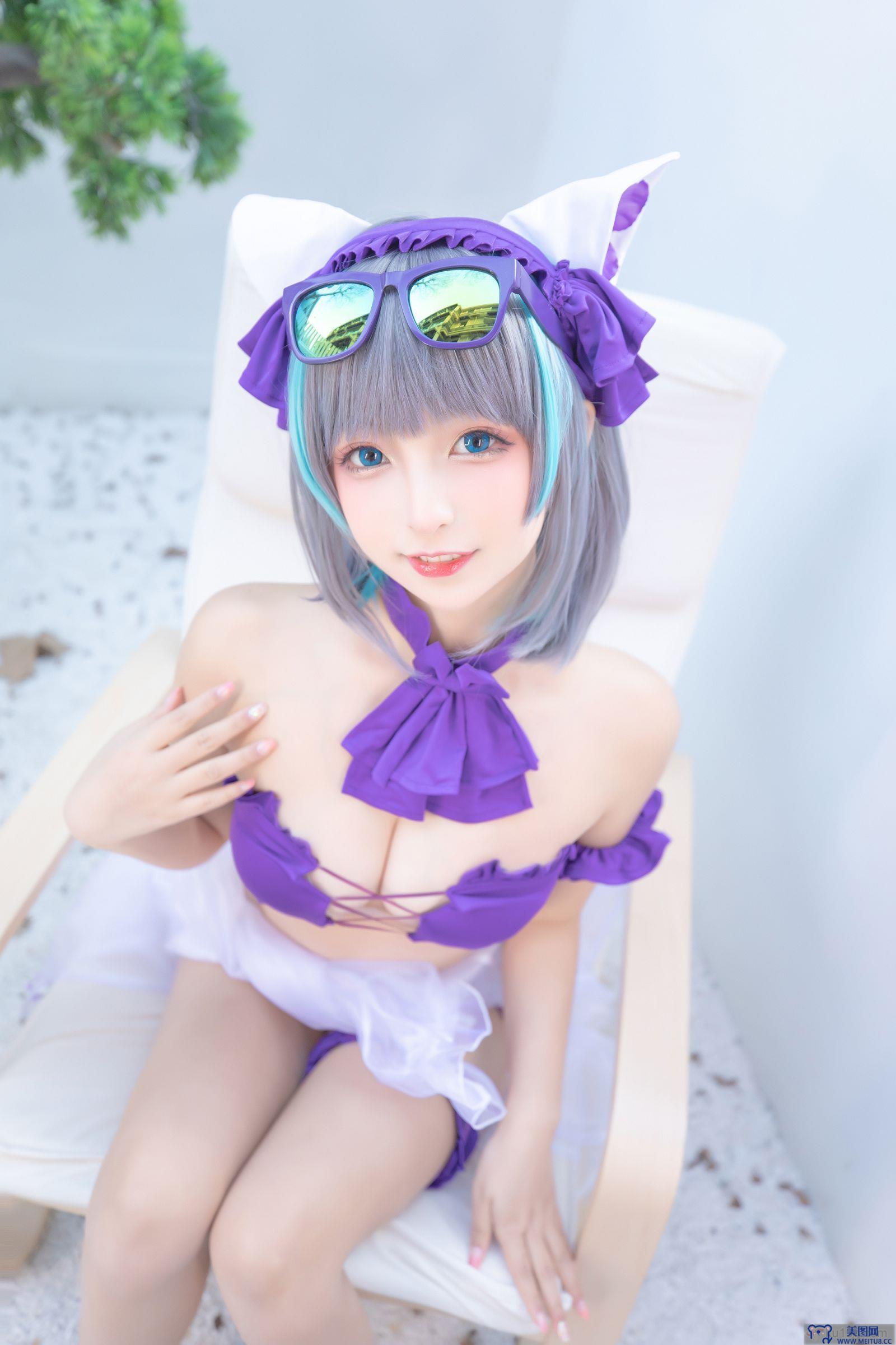 [神楽坂真冬] NO.085 绝对企画-柴郡cos《纯色庭院》