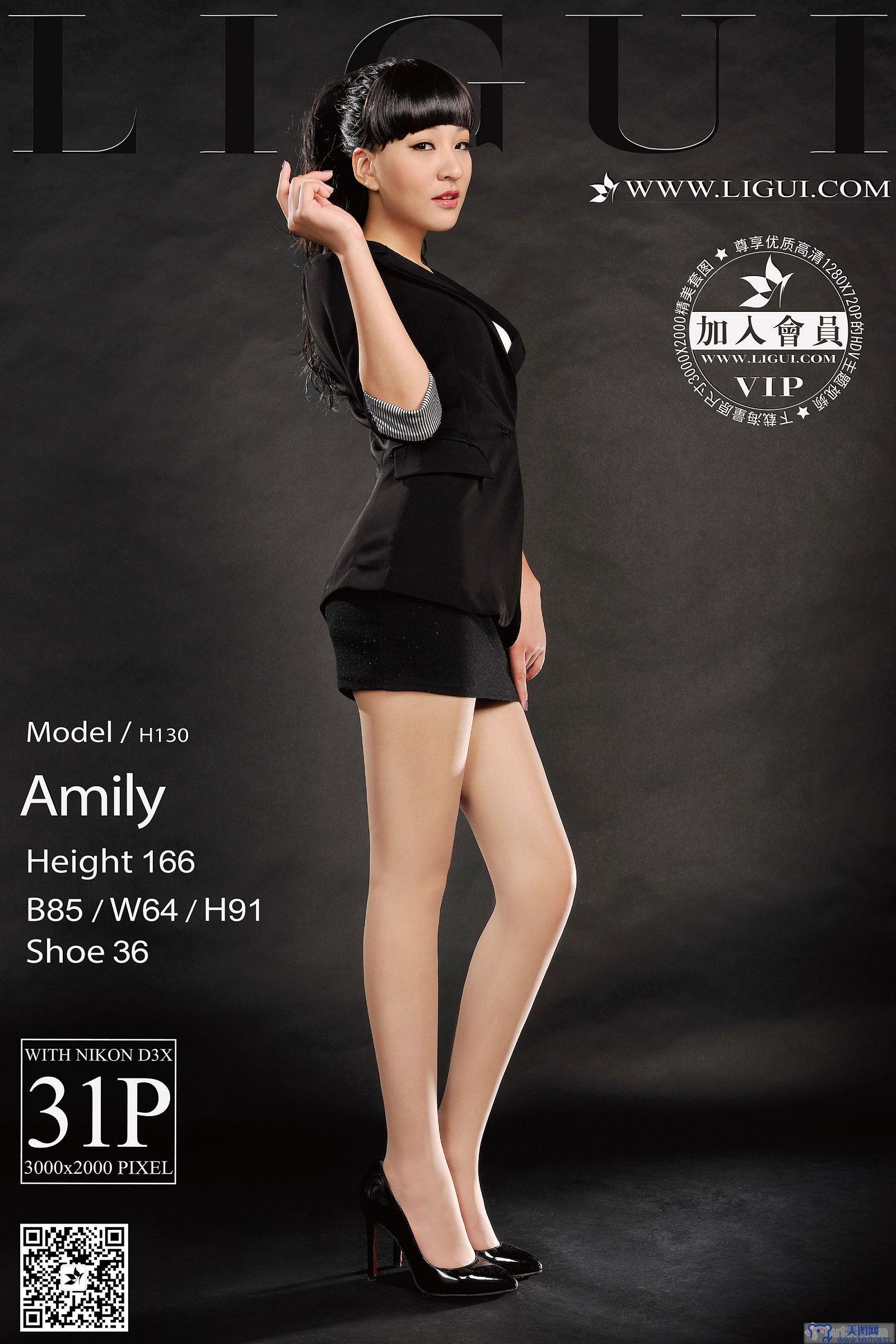 [Ligui丽柜美腿]2016.12.18 Model Amily