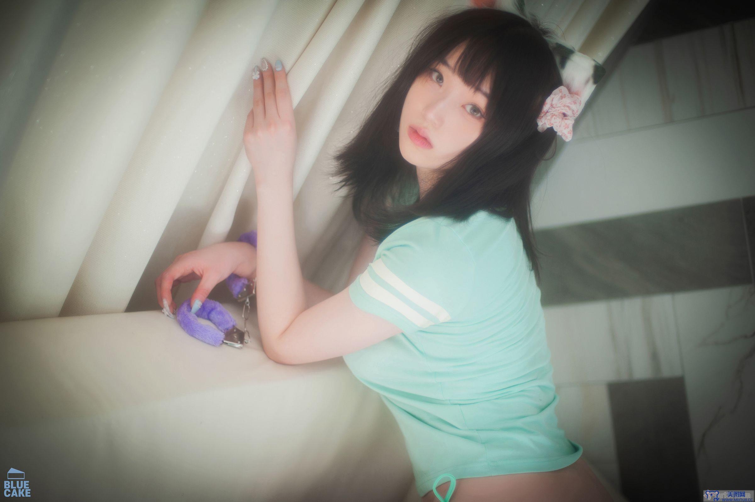 [BamBi] NO.091 [BLUECAKE] Naughty Cats Pink & Mint RED