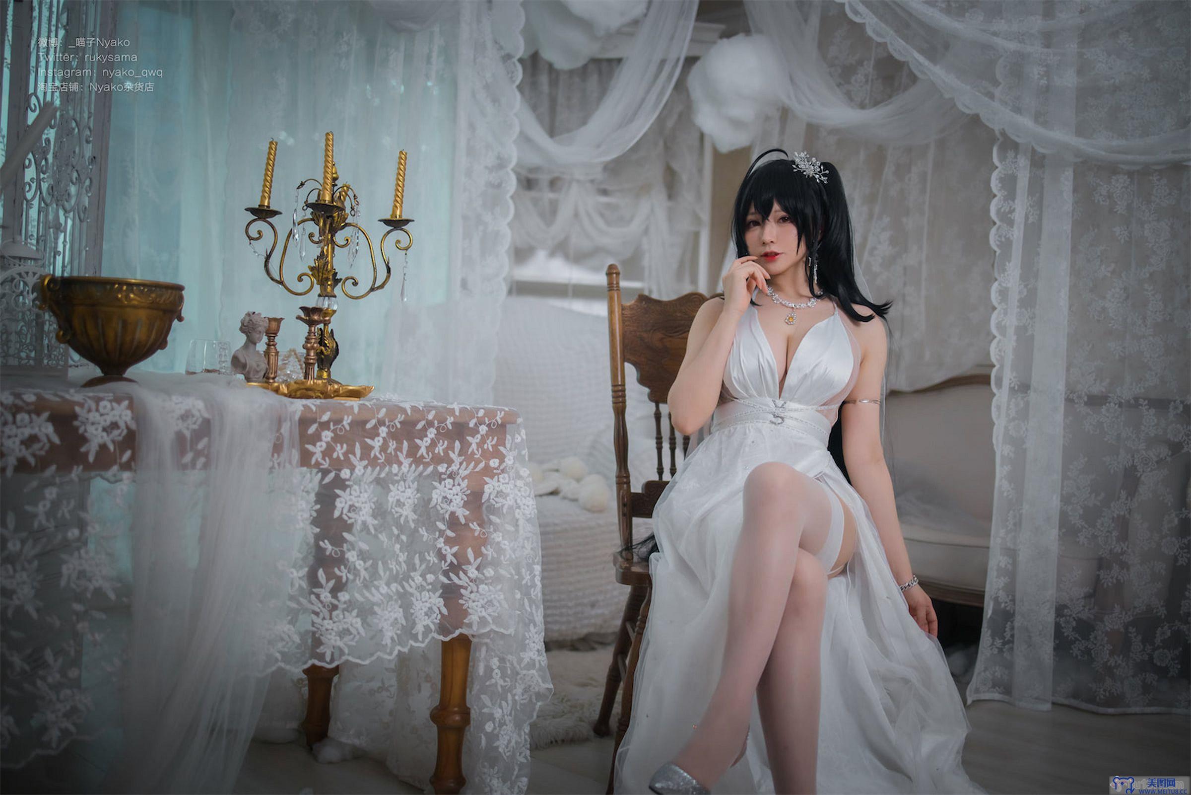 [Nyako喵子] NO.042 大凤纯白婚纱
