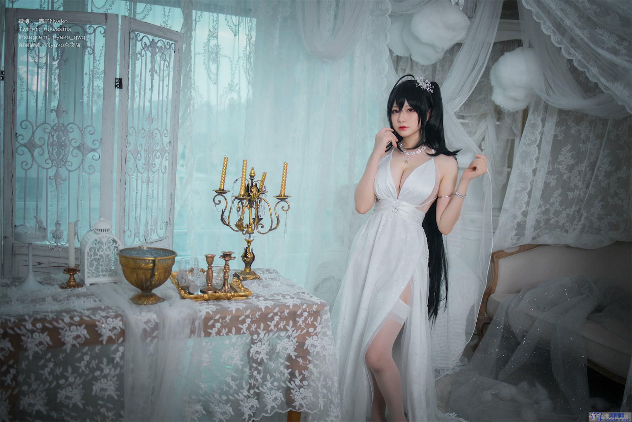 [Nyako喵子] NO.042 大凤纯白婚纱