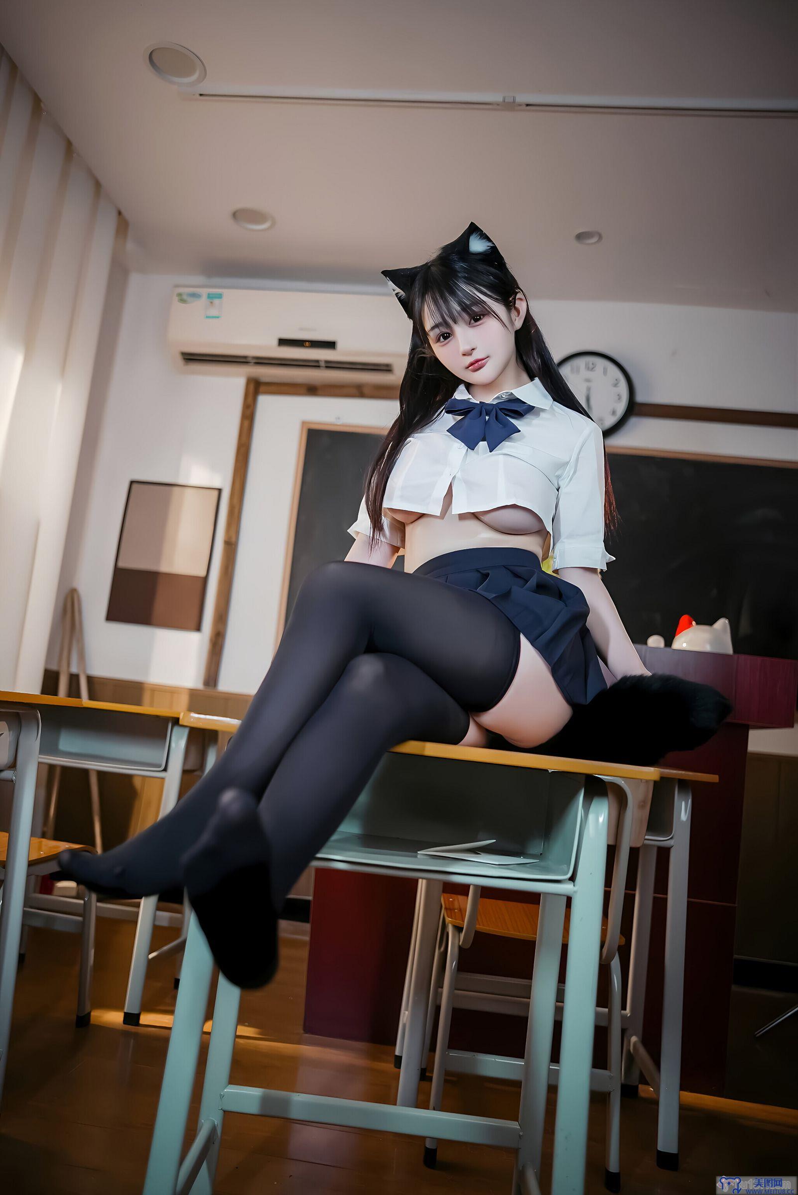 [桜井宁宁] NO.151 失眠冲剂 JK猫耳