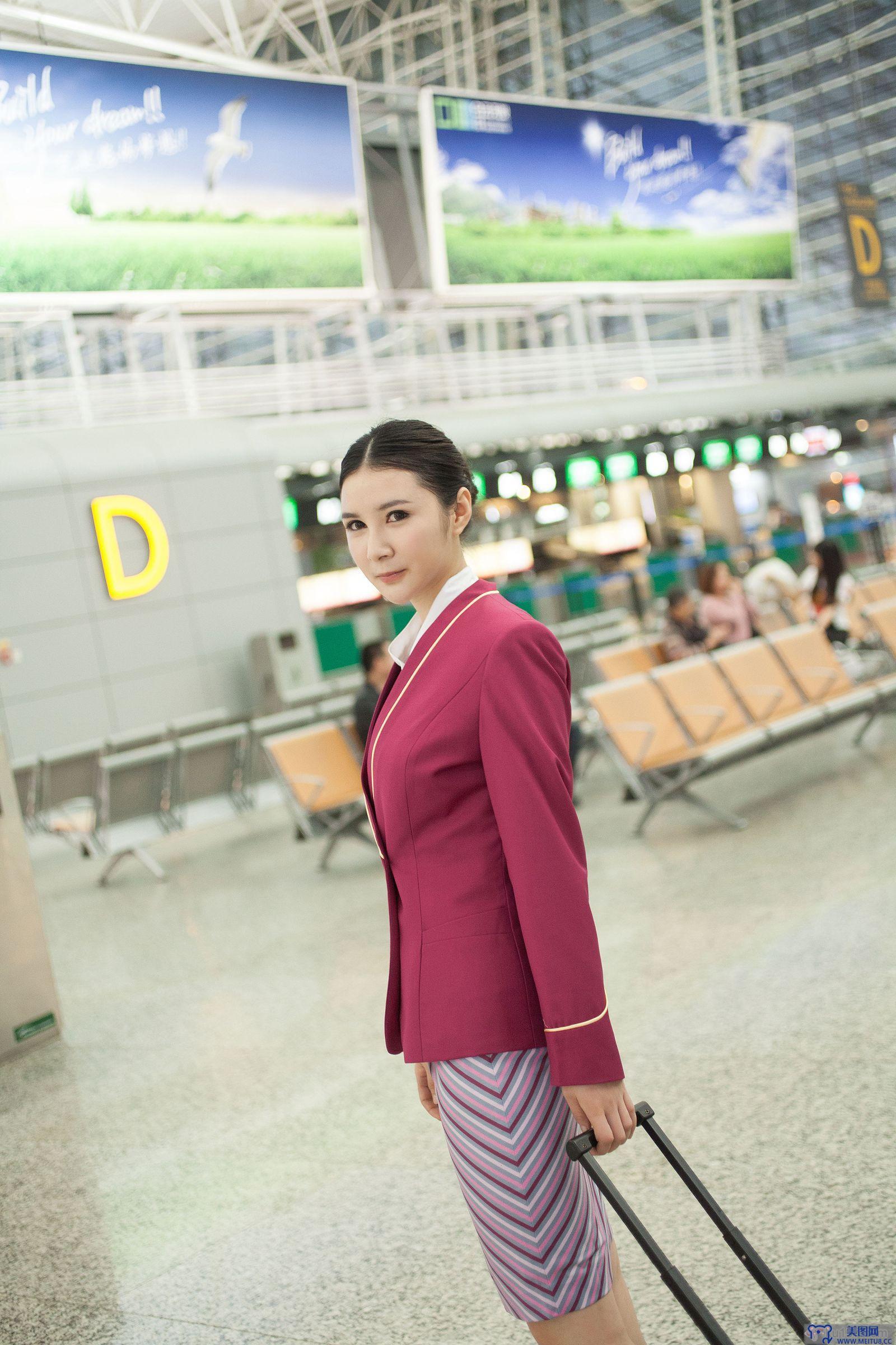 [TGOD写真] 2014.10.23 顾欣怡 空港迷失 空姐的私生活（上）
