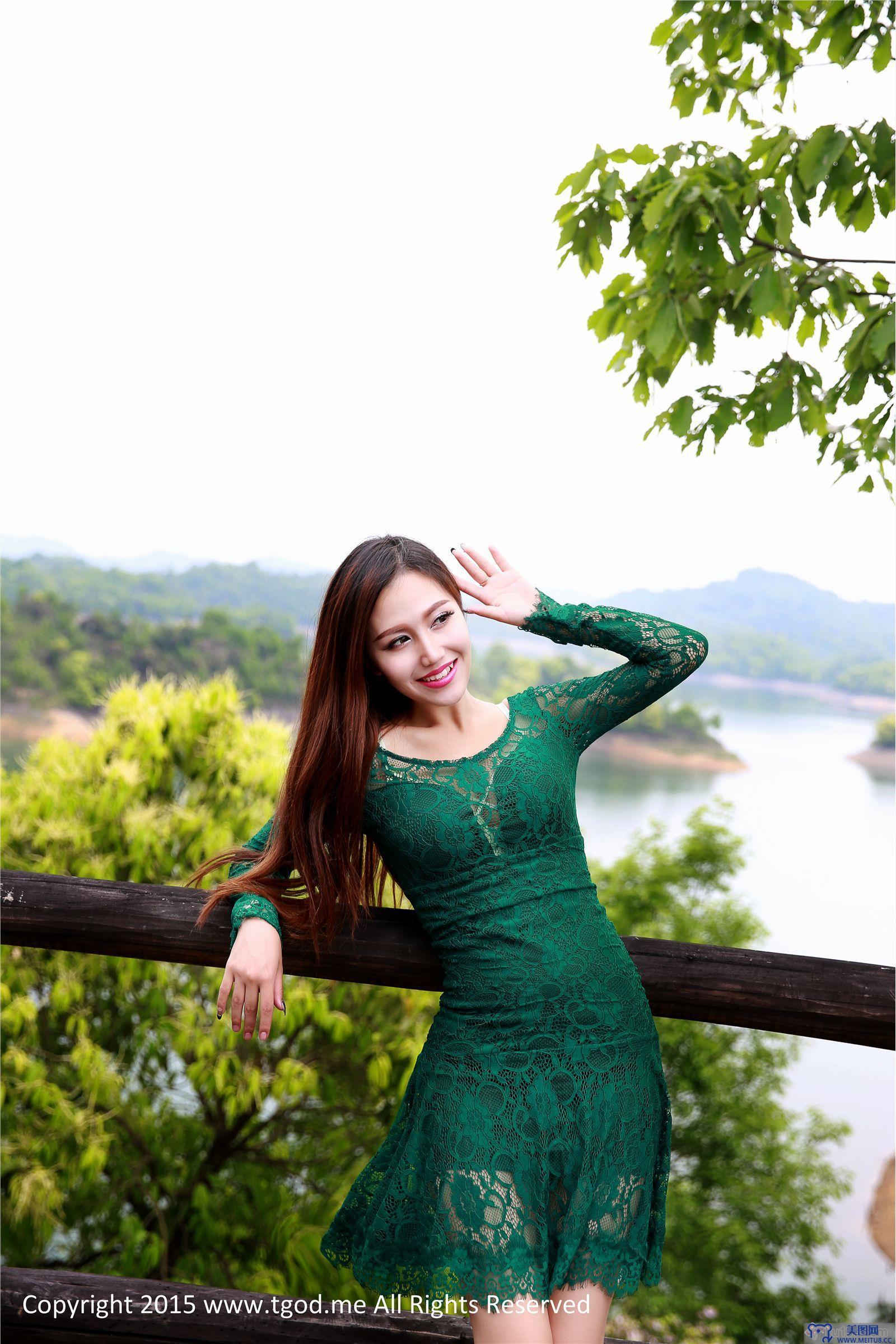 [TGOD写真] 2015.05.08 女神驾到 九江花源谷 青春女神鲁思羽 夏静镜