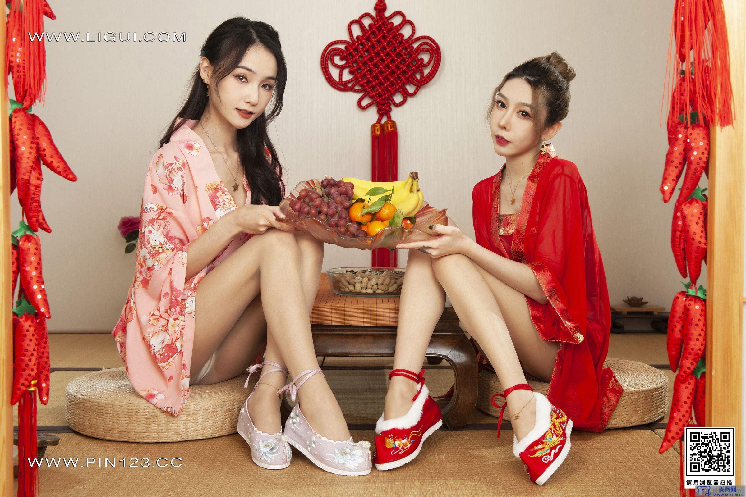 [Ligui丽柜美腿]2023.01.19 《花足迎春》上 兔子＆心心