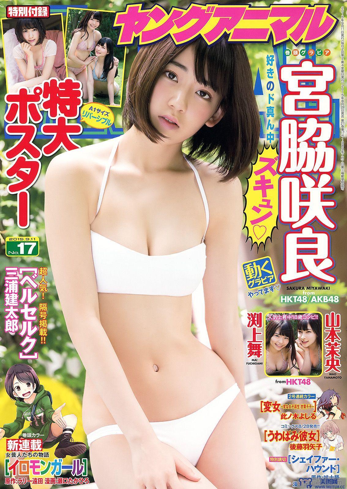 [Young Animal] 2015.08 No.17 宮脇咲良 山本茉央 渕上舞