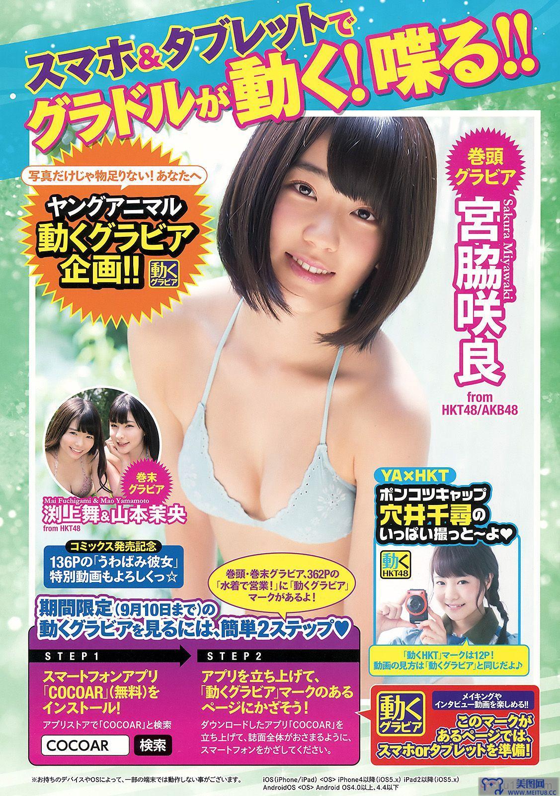 [Young Animal] 2015.08 No.17 宮脇咲良 山本茉央 渕上舞