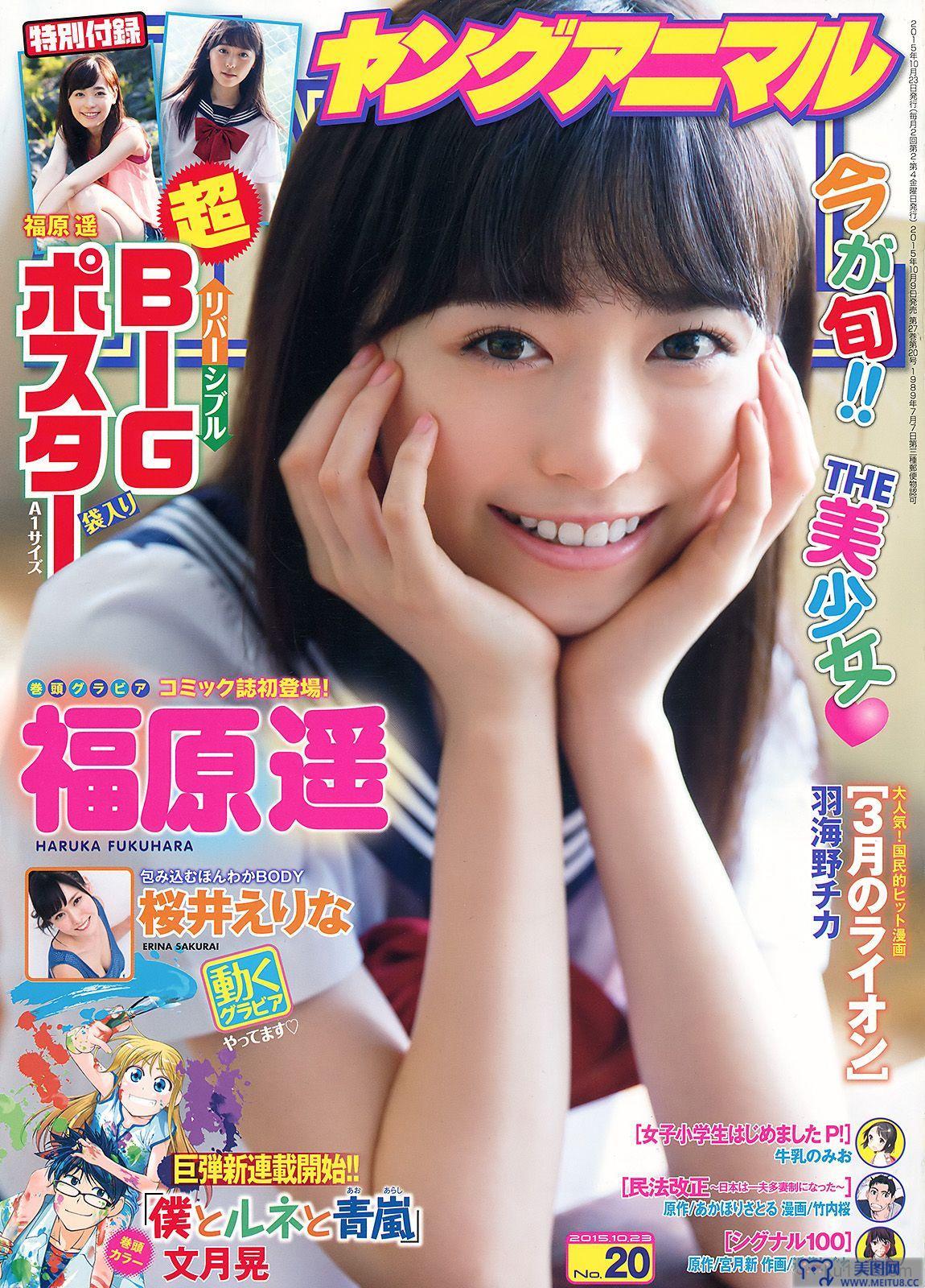 [Young Animal] 2015.10 No.20 福原遥 桜井えりな