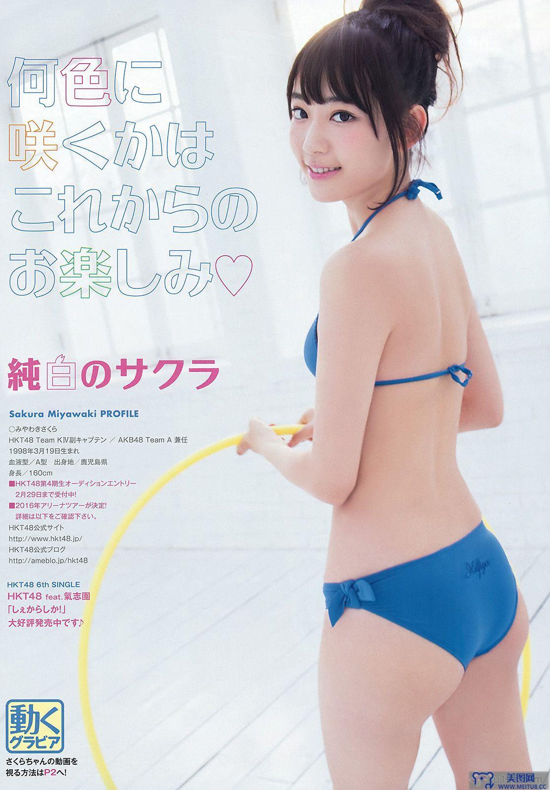 [Young Animal] 2016.01 No.02 宮脇咲良 本村碧唯