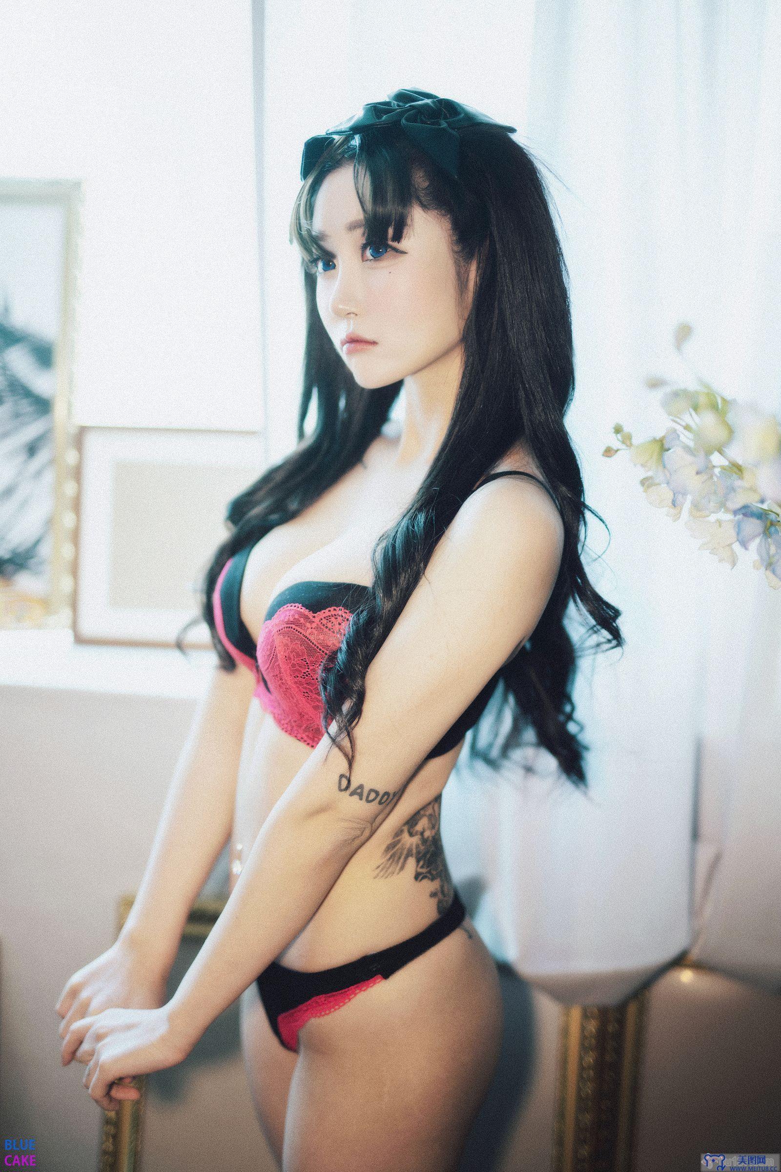 [BlueCake] Bomi & Zia - Fate Saber x Thosaka Rin - Lingerie.Ver