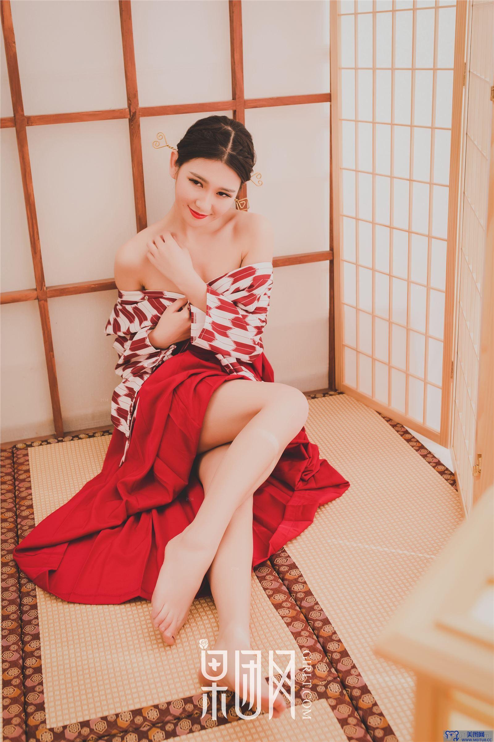 [果团网美女图片] 2018.01.06 NO.115 和服丽人糖果儿
