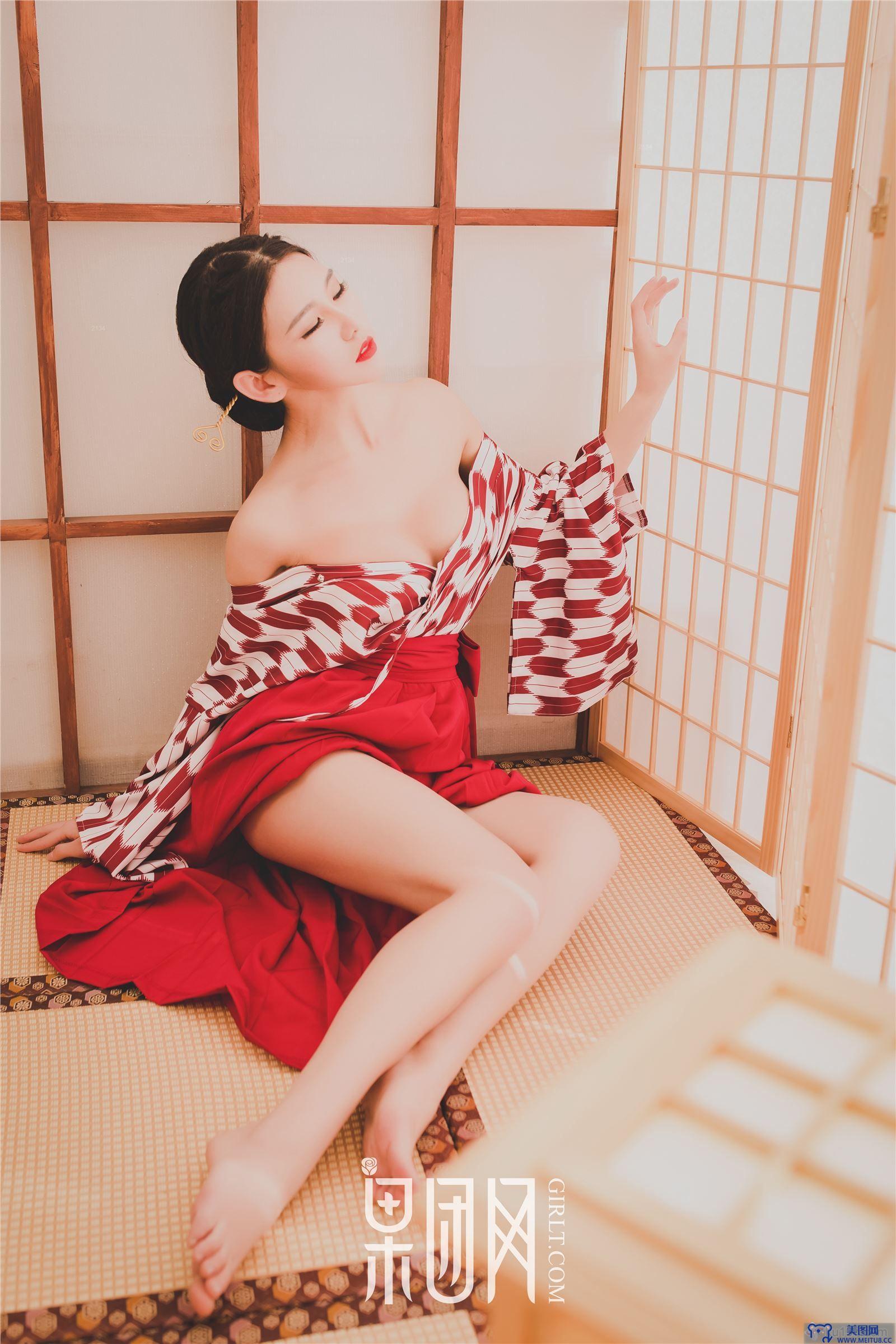 [果团网美女图片] 2018.01.06 NO.115 和服丽人糖果儿