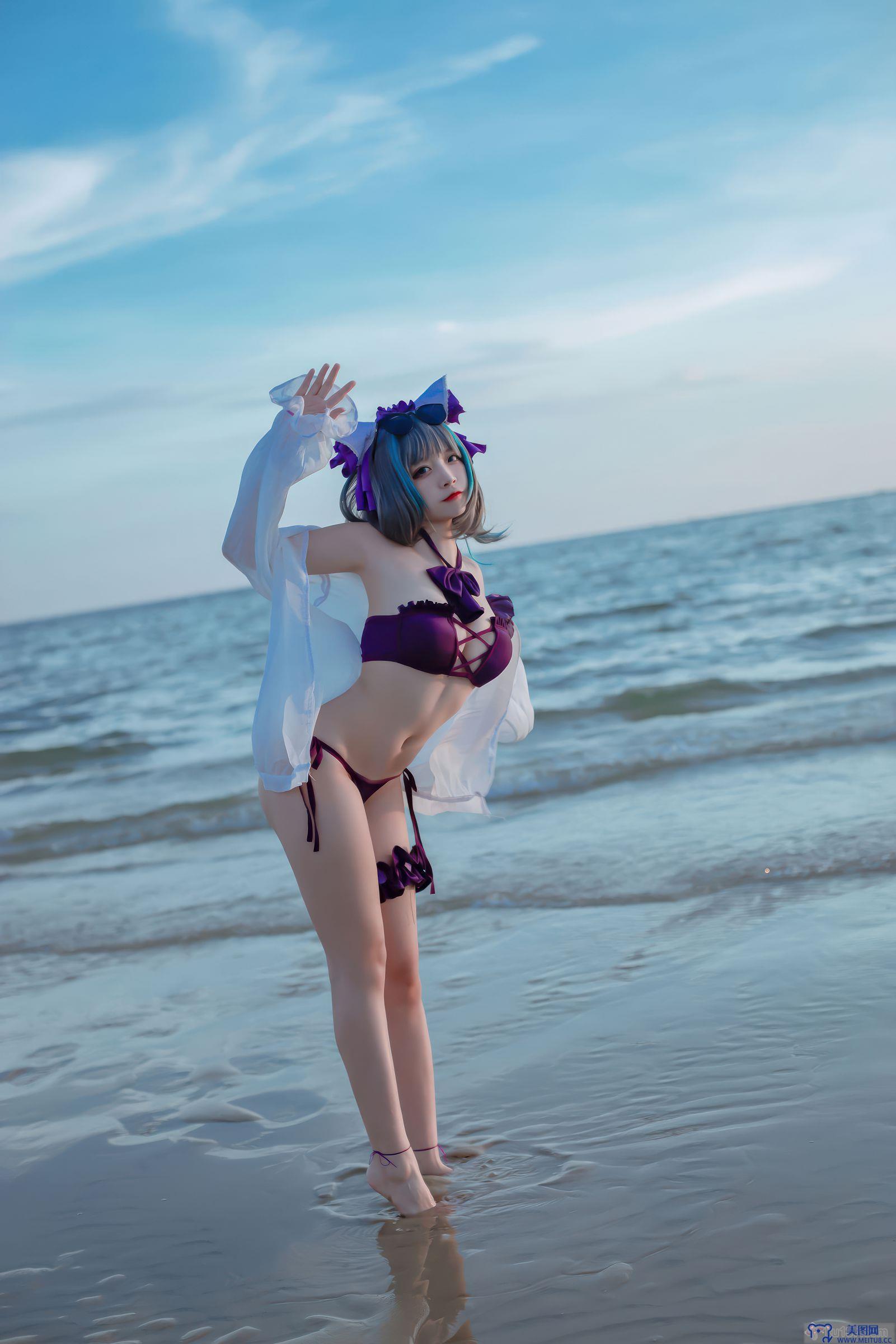 [二佐] NO.199 碧蓝航线-柴郡泳装