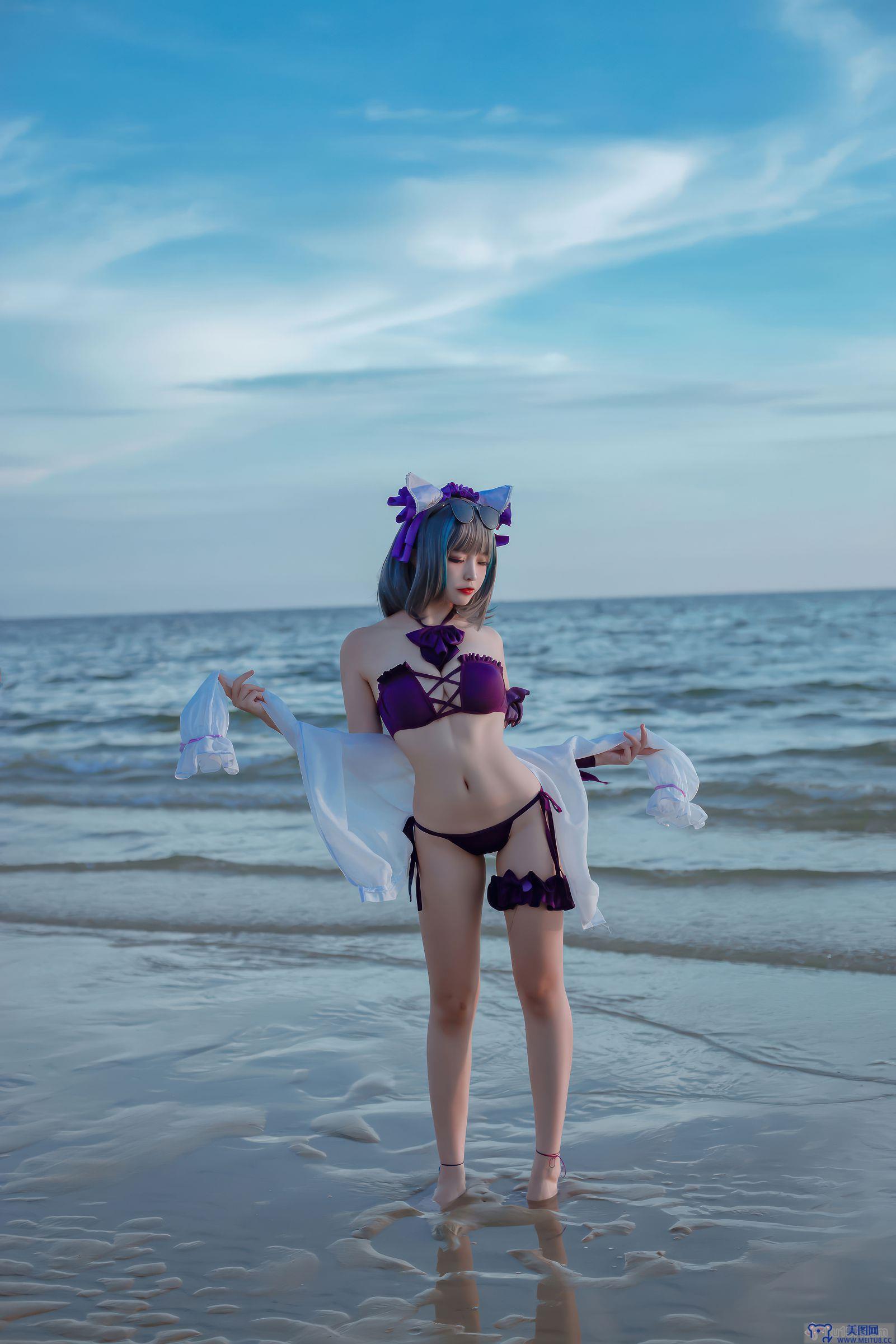 [二佐] NO.199 碧蓝航线-柴郡泳装