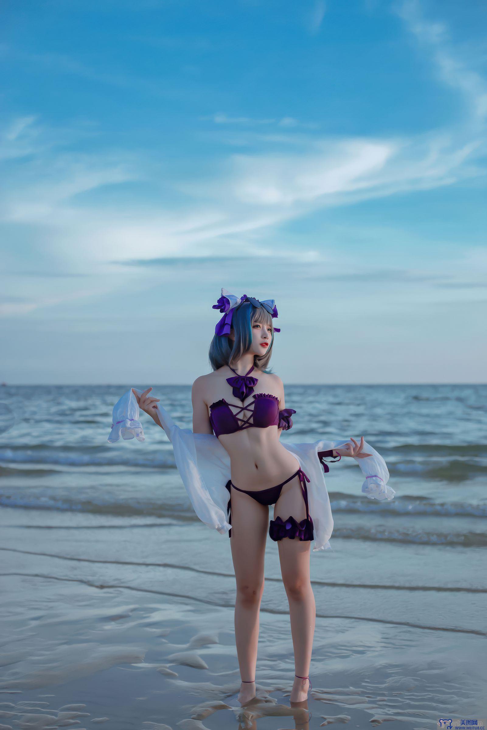 [二佐] NO.199 碧蓝航线-柴郡泳装