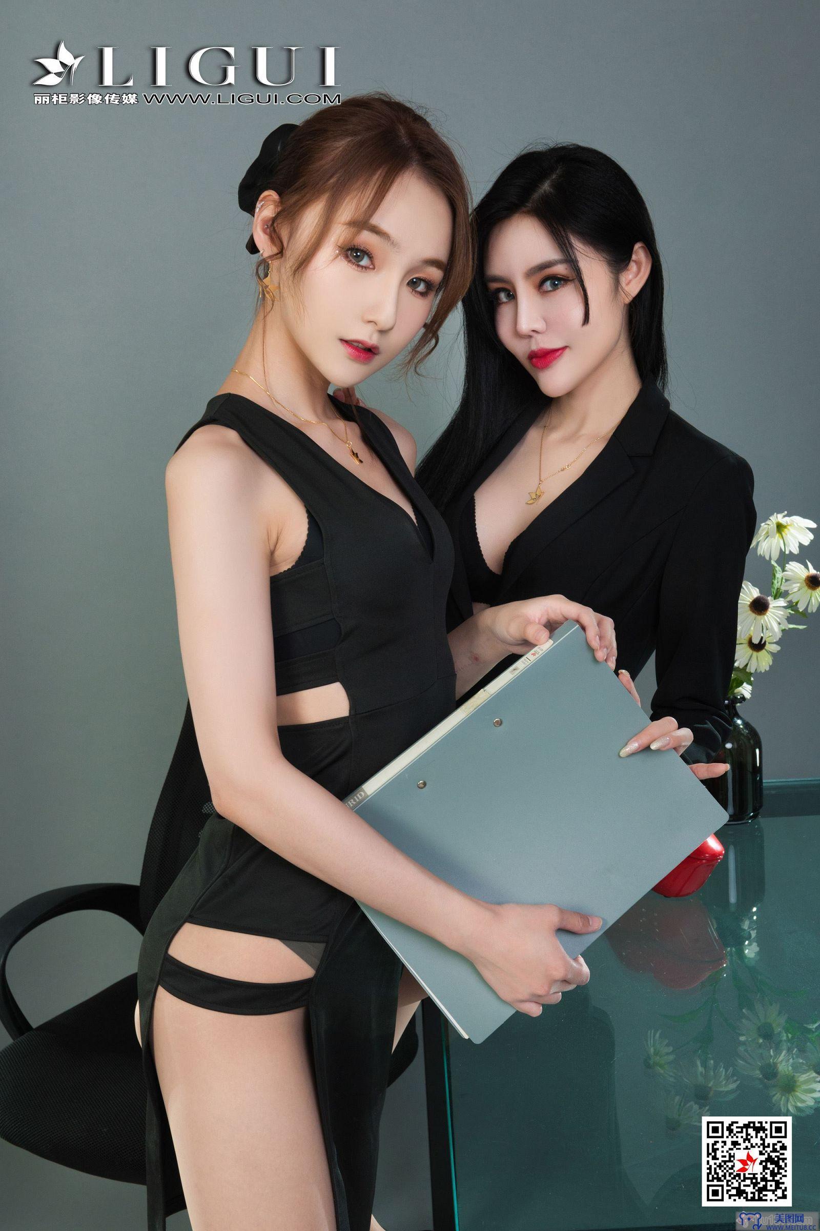 [Ligui丽柜美腿]2021.08.06 网络丽人 Model 凉儿&心心