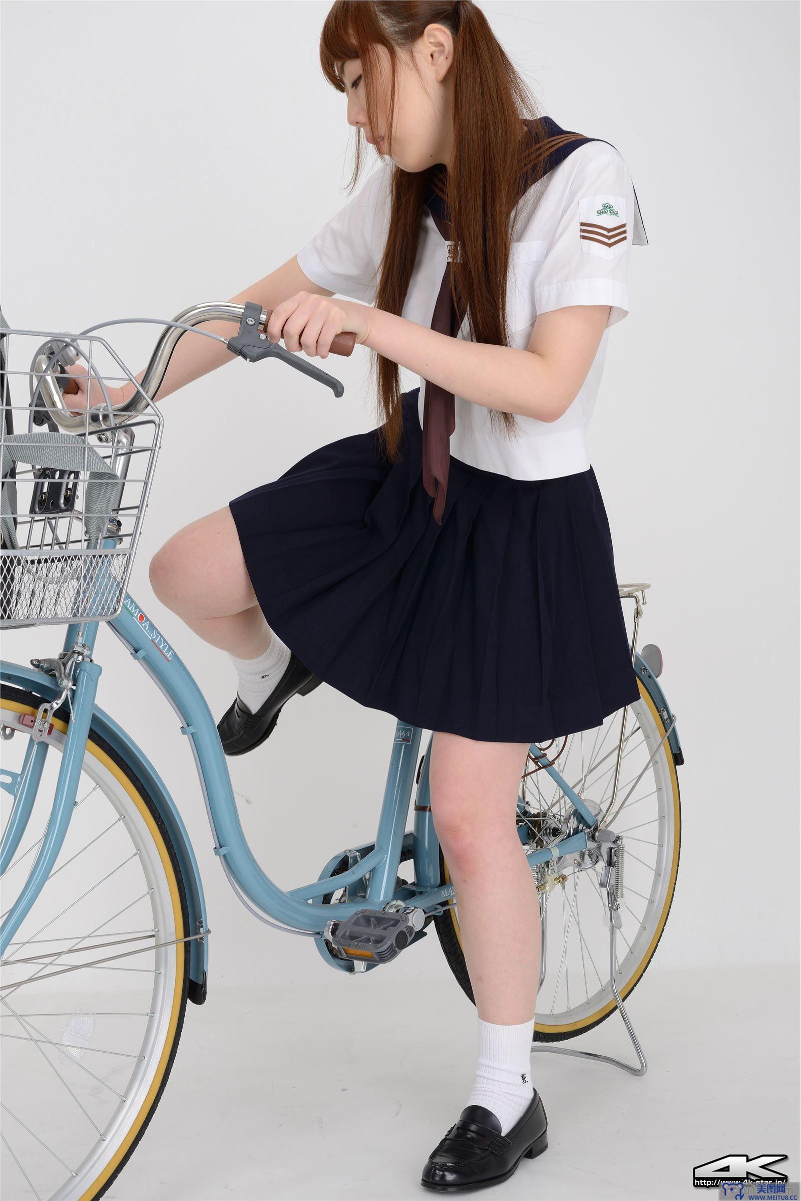 [4K-STAR写真] 2017.12.06 Rumi Kayama 香山ルミ Uniforms and bicycles